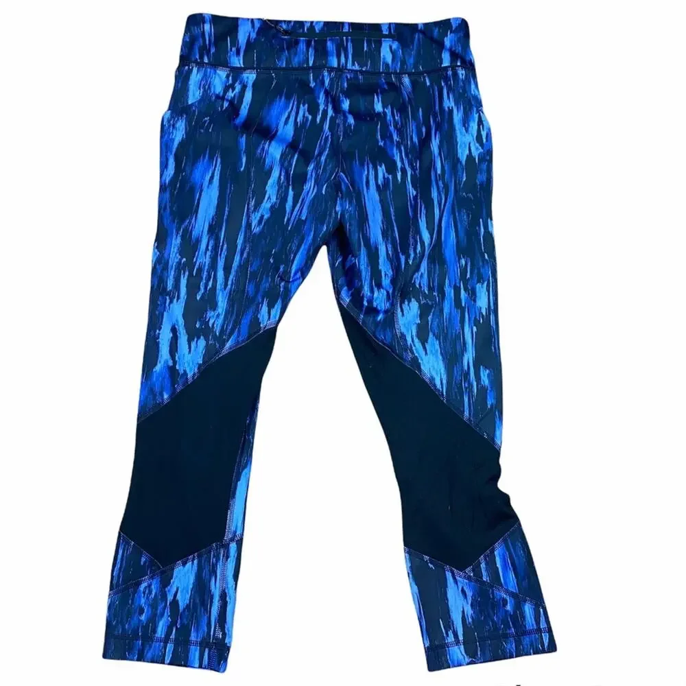 Lululemon Pace Rival Crop Leggings Full-On Luxtreme Painted Animal Sprinkler 6